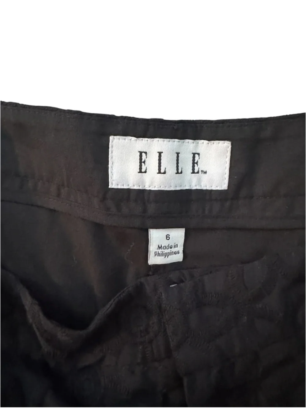 Elle Black Floral Eyelet Shorts